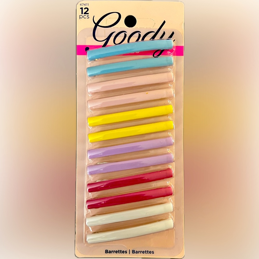 Goody 12 pc barrettes in various colours